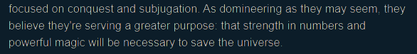 Excerpt from the email “Frost Giant Newsletter - December '22” describing the Infernal Host