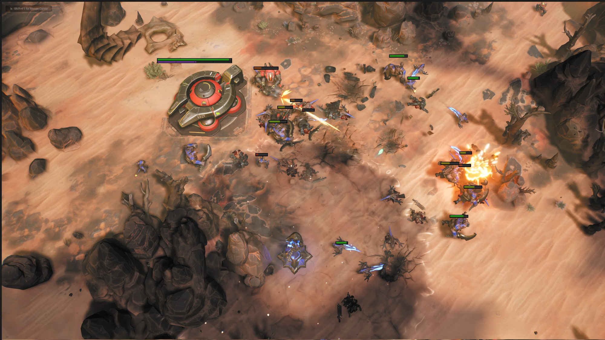 Stormgate Infernal vs Vanguard Gameplay Screenshot